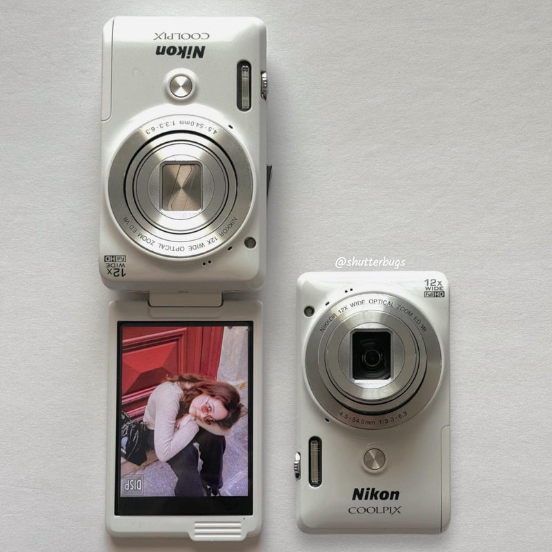 Pre-Owend NK Coolpix S6900 Digital Camera Bundle 🤍 ˚⊹ ⋆ 🐇 RARE Glossy White Digicam