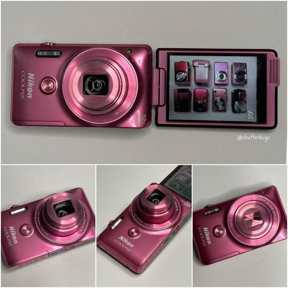 Pre-Owend NK Coolpix S6900 Pink Digital Camera Bundle Pre-Owned🫧⋆ ₊˚🎀 RARE Hot Pink Digicam